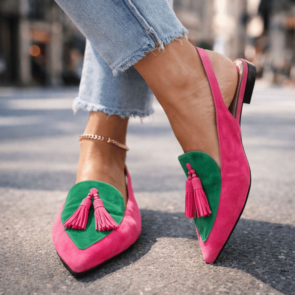 BEAUMONT NICE | SANDALES À BRIDES AVEC FRANGES POUR FEMMES