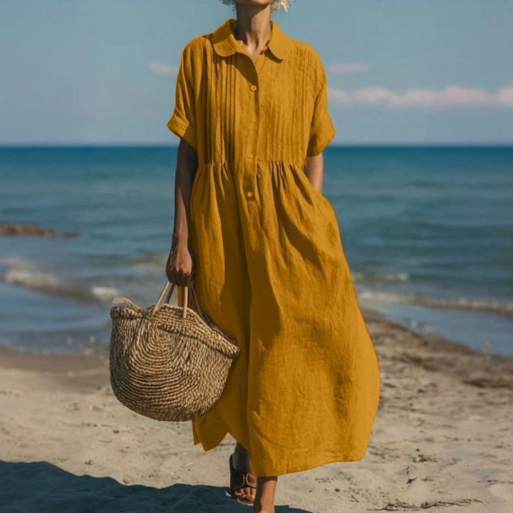 BEAUMONT NICE | ROBE EN LIN ÉLÉGANTE POUR FEMMES