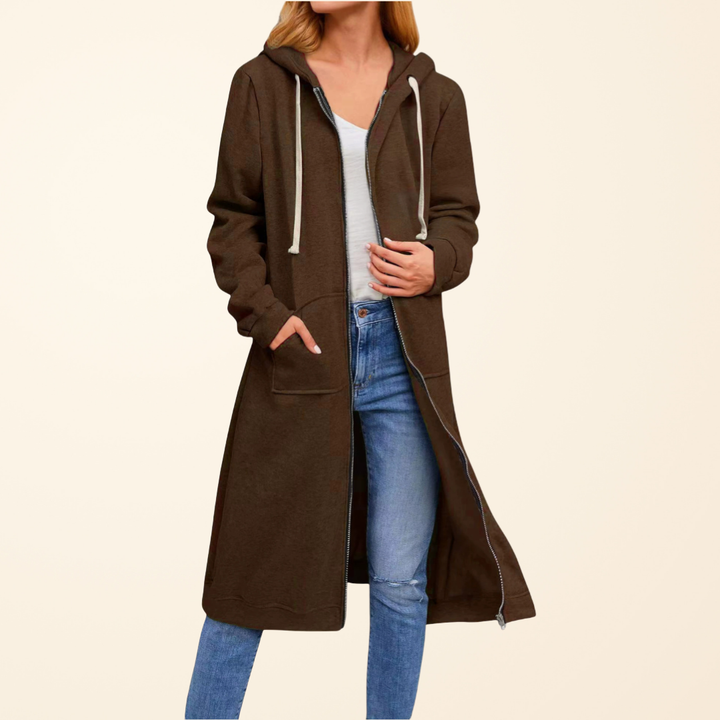 BEAUMONT NICE | GILET LONGUE EN ZIP DÉTENDUE POUR FEMMES