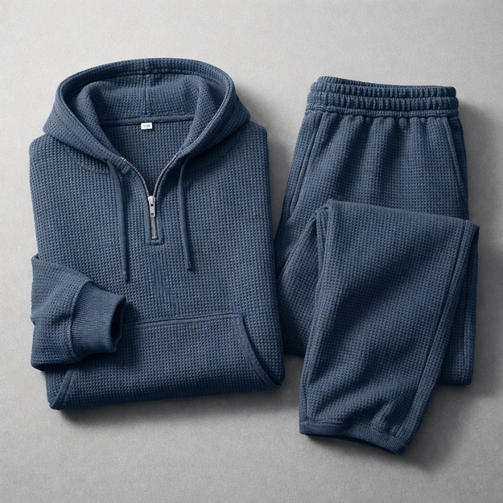 WAFFLE KNIT SET FOR MEN