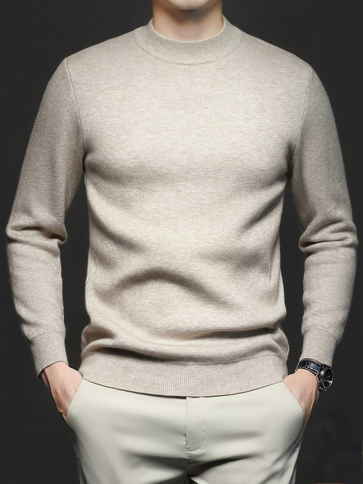 RIBBED HIGH NECK SWEATER FOR MEN