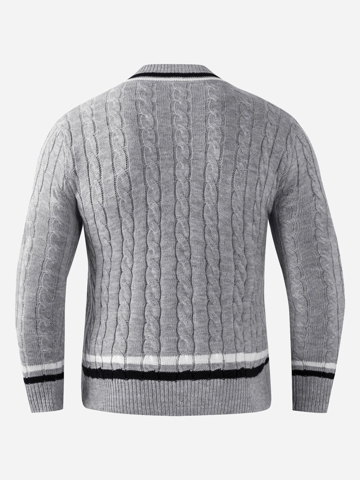 PREPPY V-NECK SWEATER FOR MEN