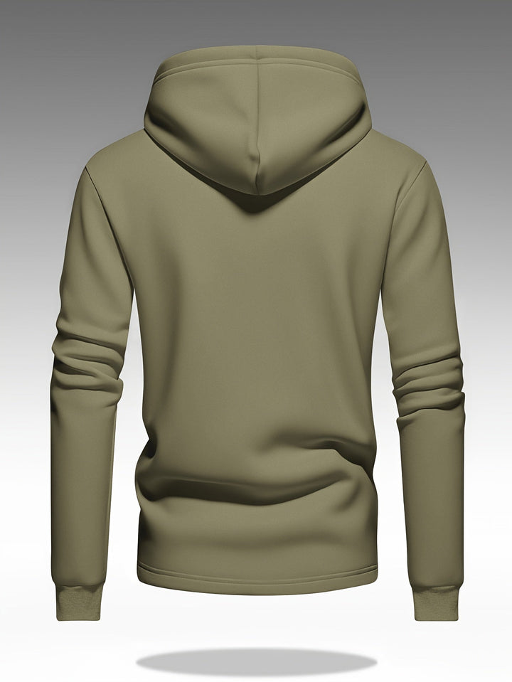 SOLID KNIT HOODIE FOR MEN