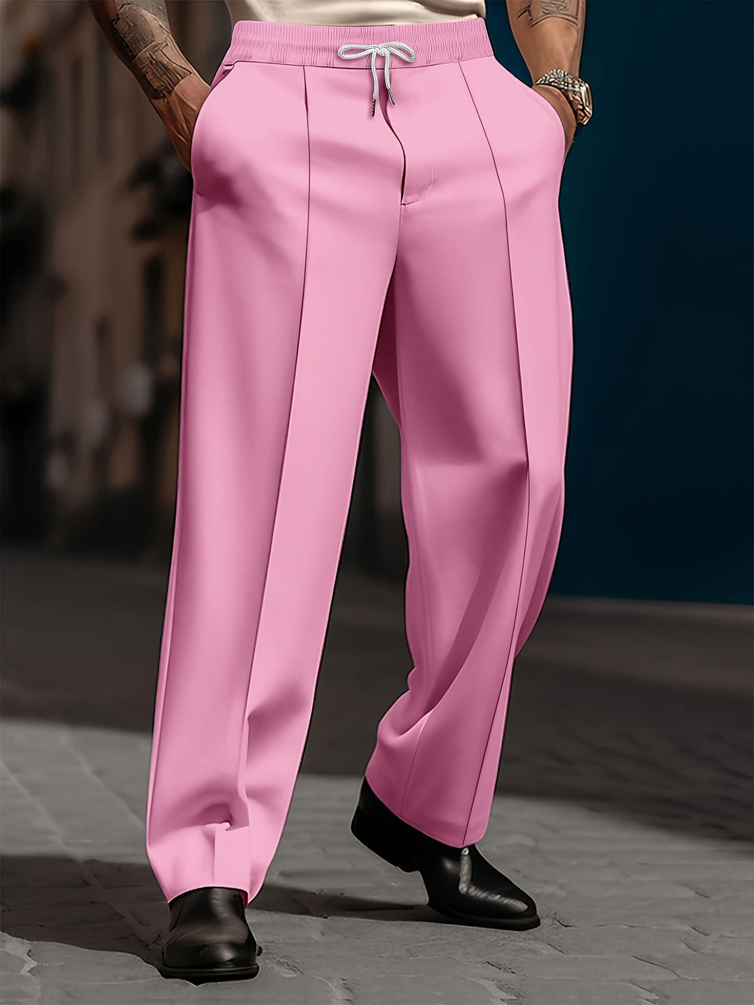 STRAIGHT CUT TROUSERS FOR MEN
