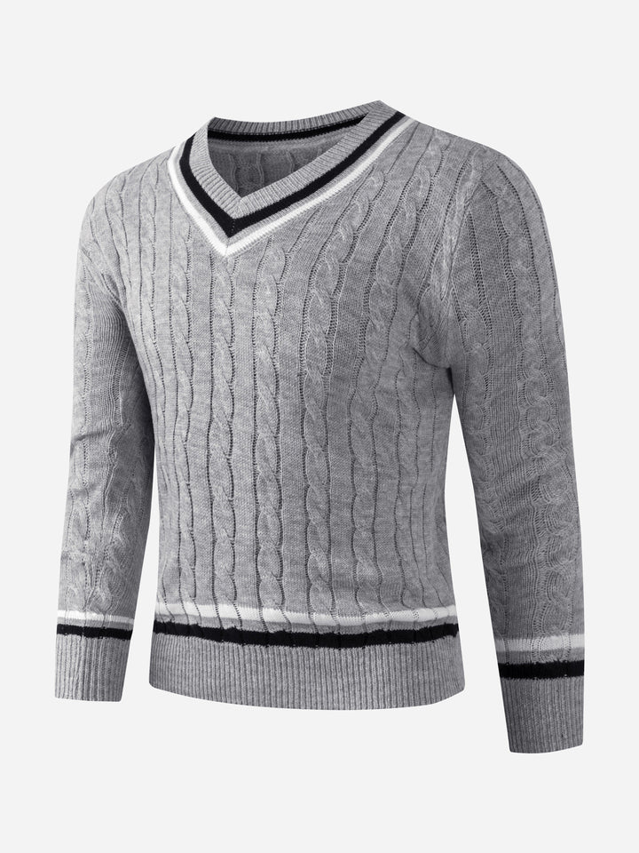 PREPPY V-NECK SWEATER FOR MEN