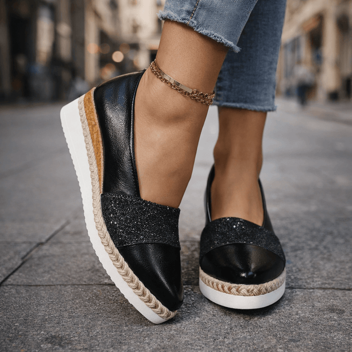 BEAUMONT NICE | SANDALES À TALON COMPENSÉ POUR FEMMES