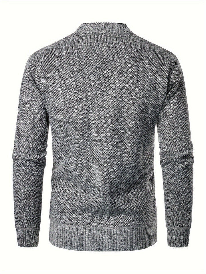 SOLID KNIT CARDIGAN FOR MEN