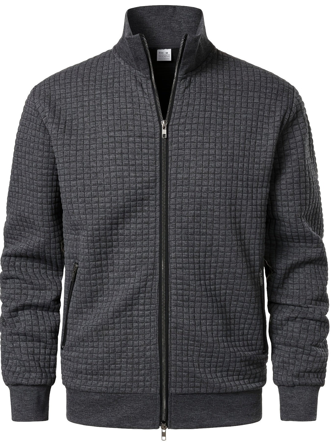WAFFLE ZIP JACKET FOR MEN