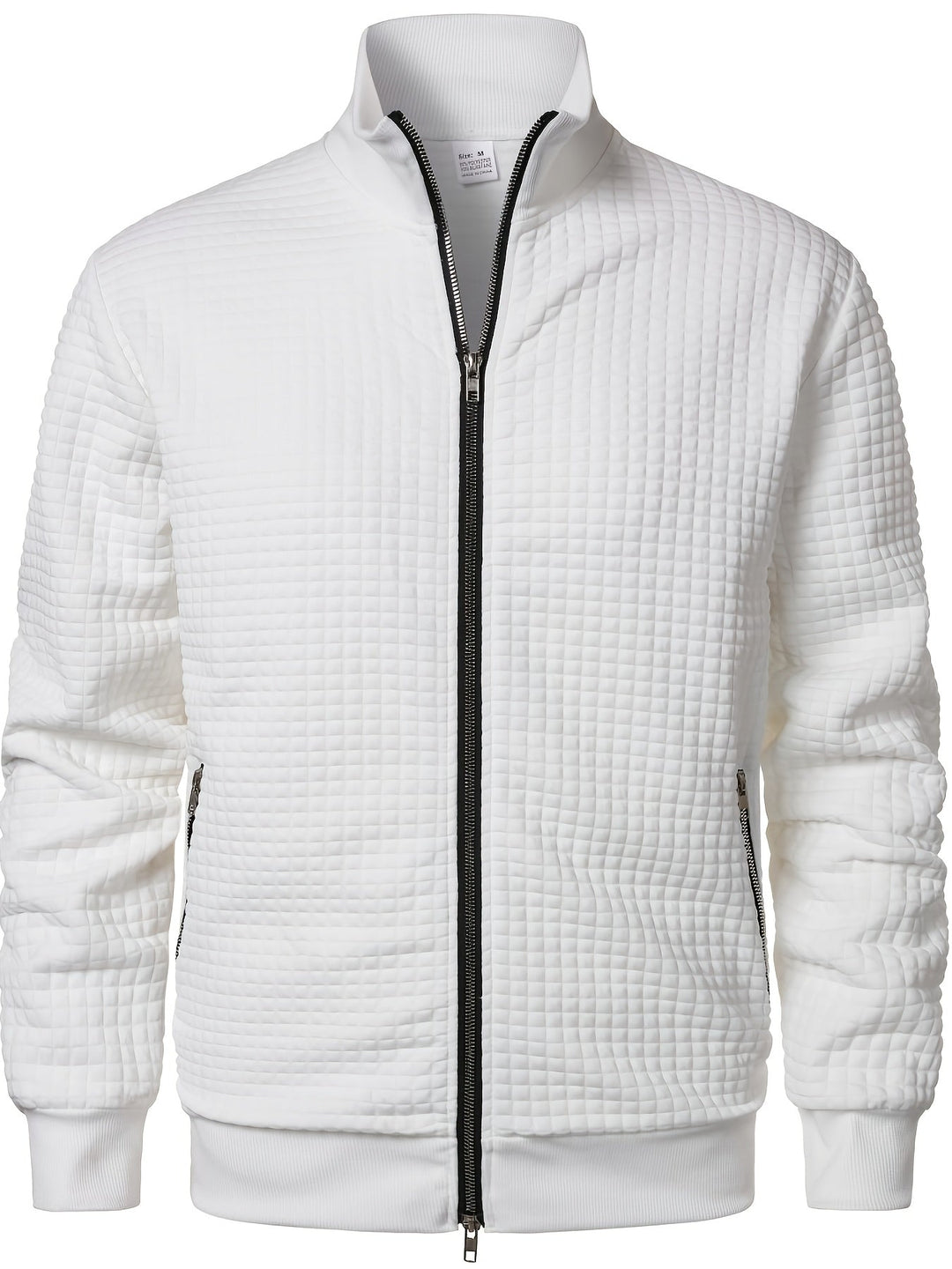 WAFFLE ZIP JACKET FOR MEN