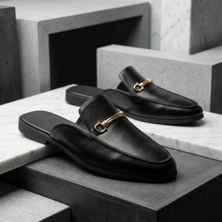 METALLIC MULES FOR MEN