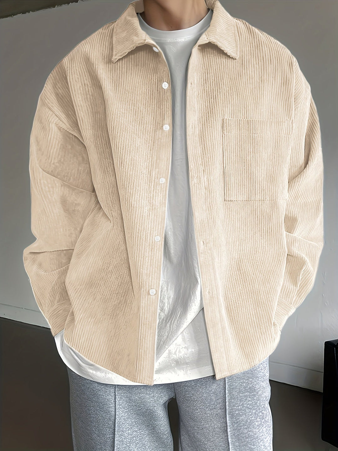 LOOSE BUTTON SHIRT FOR MEN