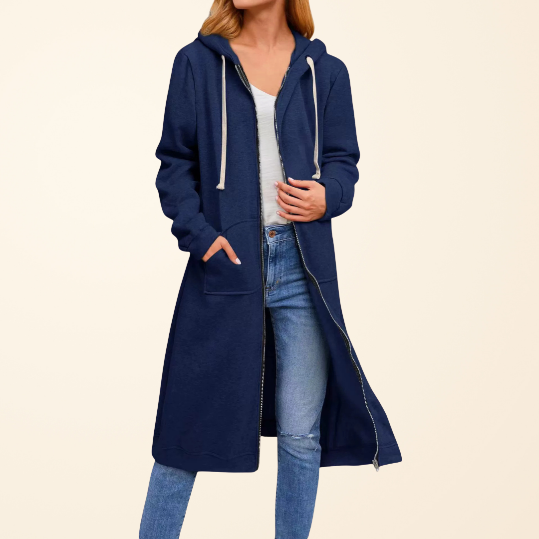 BEAUMONT NICE | GILET LONGUE EN ZIP DÉTENDUE POUR FEMMES