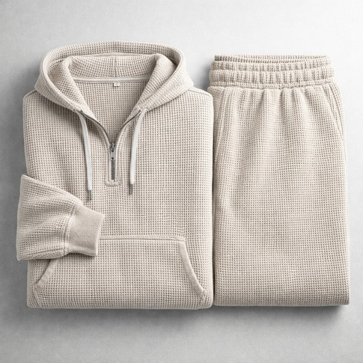 WAFFLE KNIT SET FOR MEN