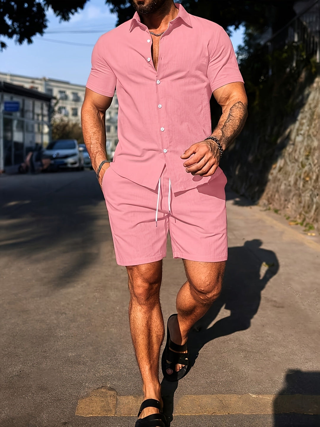 LINEN BLEND SET FOR MEN