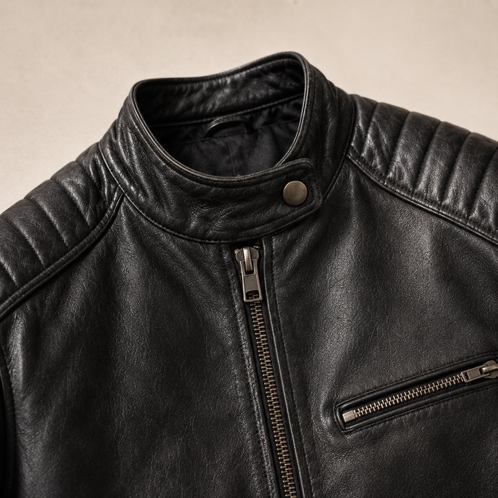 RUGGED MOTO JACKET FOR MEN