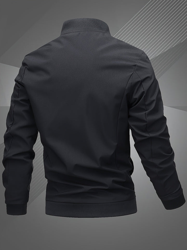 EMBROIDERED BASEBALL JACKET FOR MEN