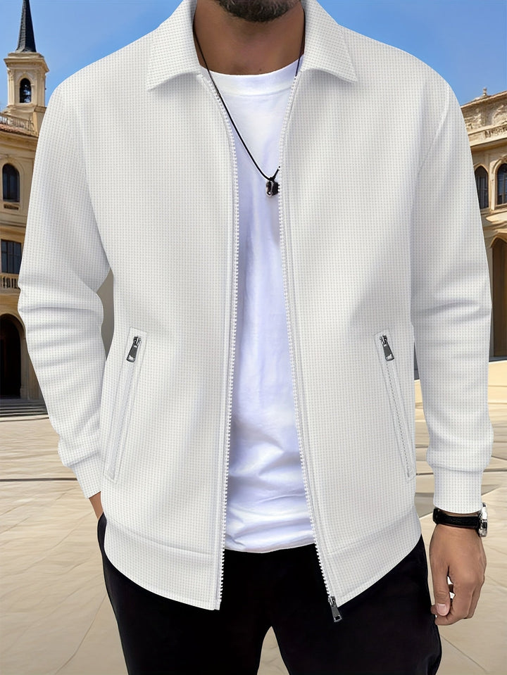 SPORTS LAPEL ZIP JACKET FOR MEN