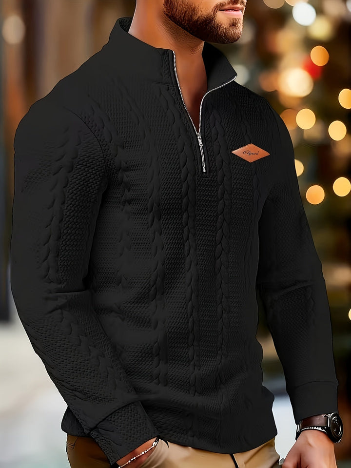 ZIPPER KNIT SWEATER FOR MEN