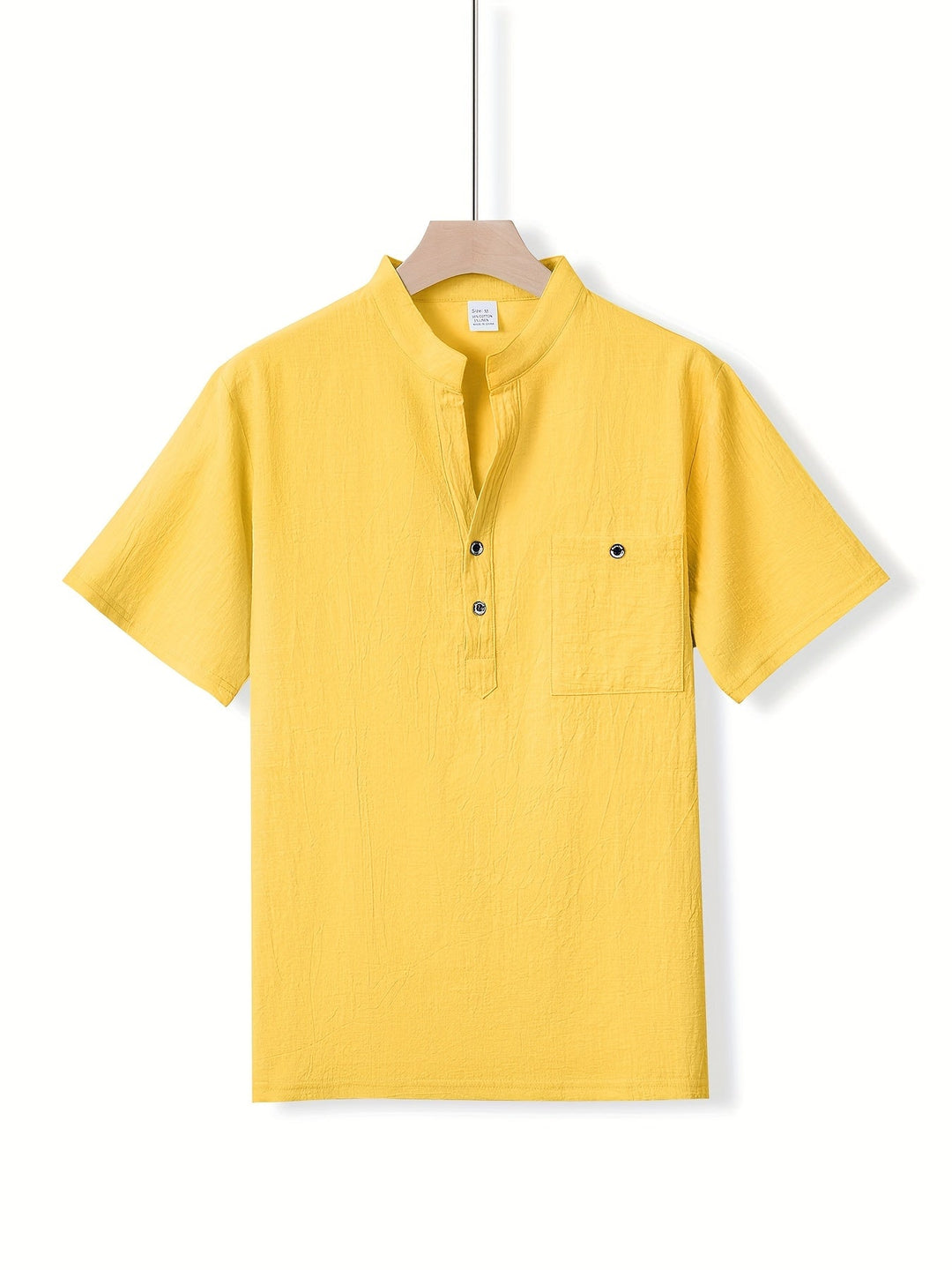 HENLEY COTTON SHIRT FOR MEN