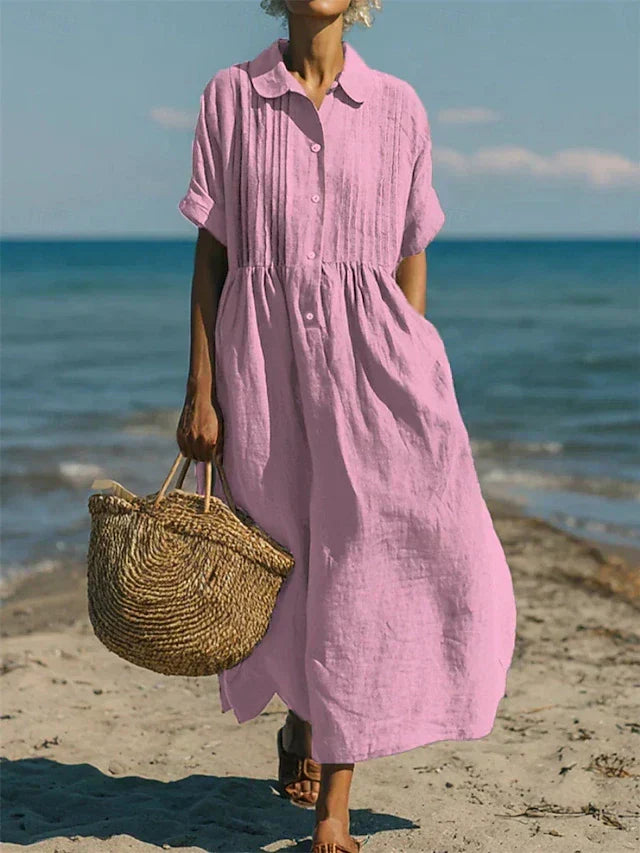 BEAUMONT NICE | ROBE EN LIN ÉLÉGANTE POUR FEMMES