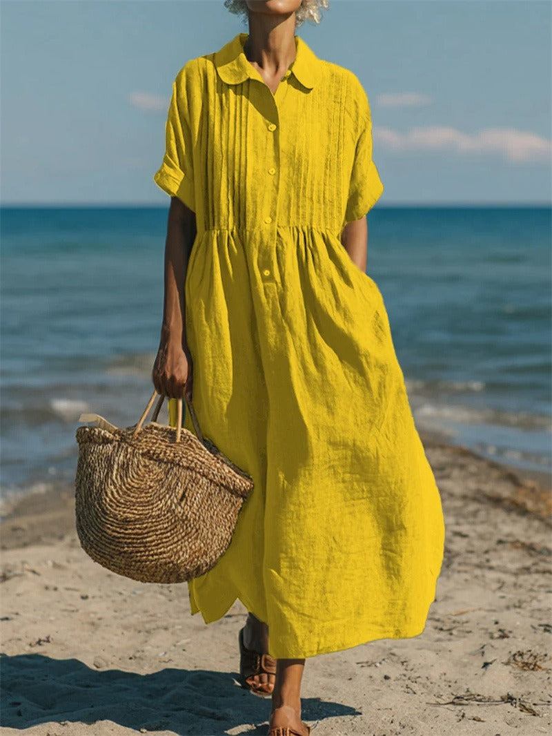 BEAUMONT NICE | ROBE EN LIN ÉLÉGANTE POUR FEMMES