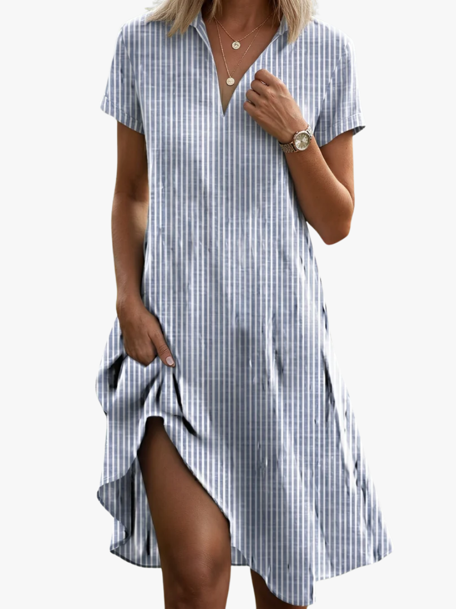 BEAUMONT NICE | CHIC ROBE MIDI IMPRIMÉE POUR FEMMES