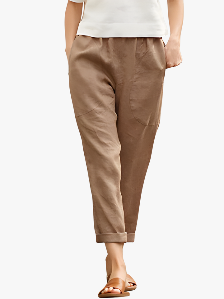 BEAUMONT NICE | PANTALON DROIT D'ÉTÉ POUR FEMMES