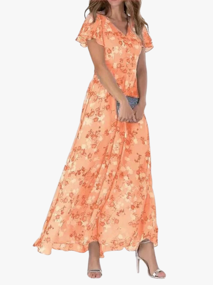 BEAUMONT NICE | ROBE MAXI FLORALE ÉTÉ POUR FEMMES