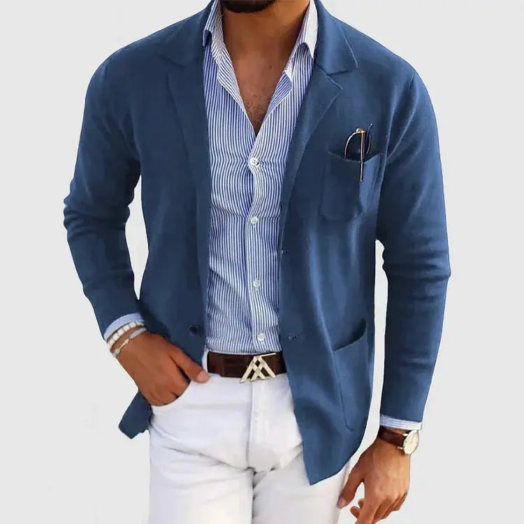 KNIT BLAZER JACKET FOR MEN