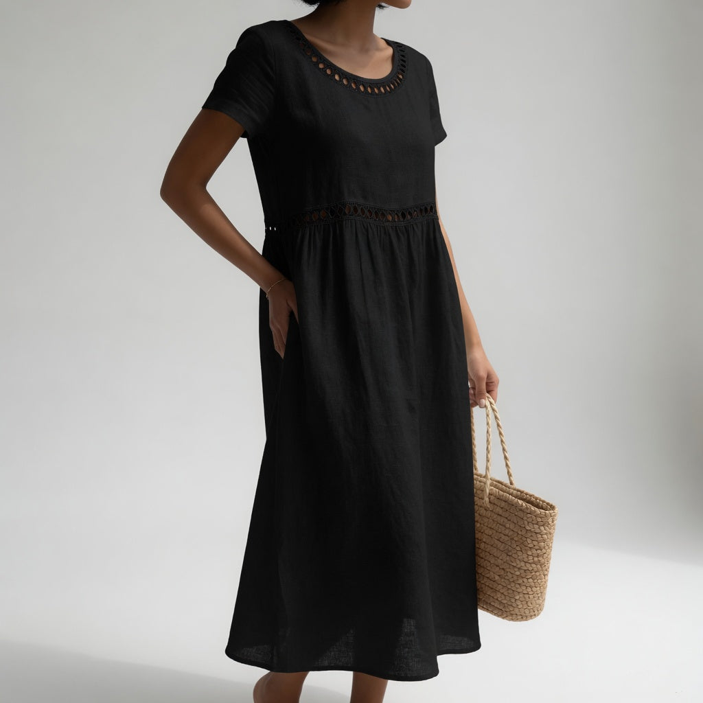 BEAUMONT NICE | ROBE EMPIRE BRODÉE POUR FEMMES