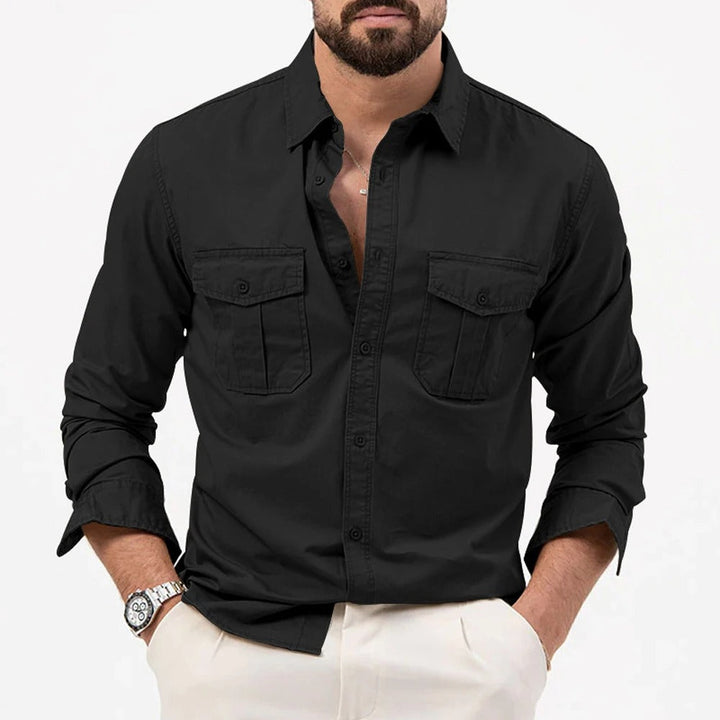 WRINKLE RESISTANT BUTTON SHIRT FOR MEN