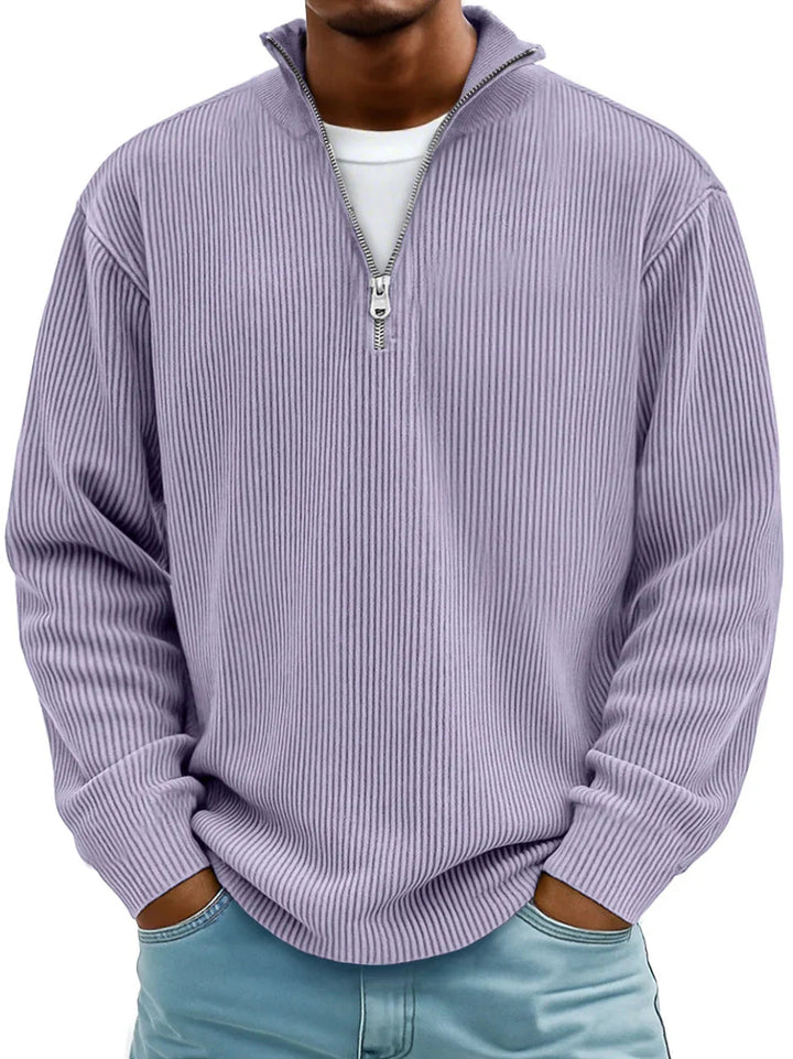 CLASSIC KNIT PULLOVER HALF-ZIP FOR MEN