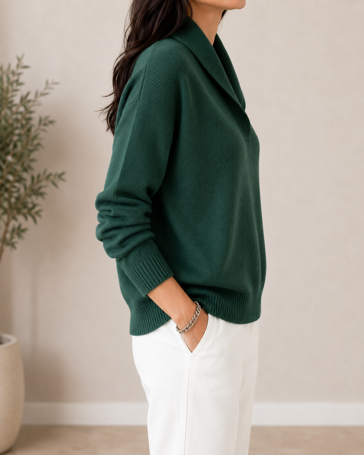 BEAUMONT NICE | PULL V-COL DÉTENDUE POUR FEMMES