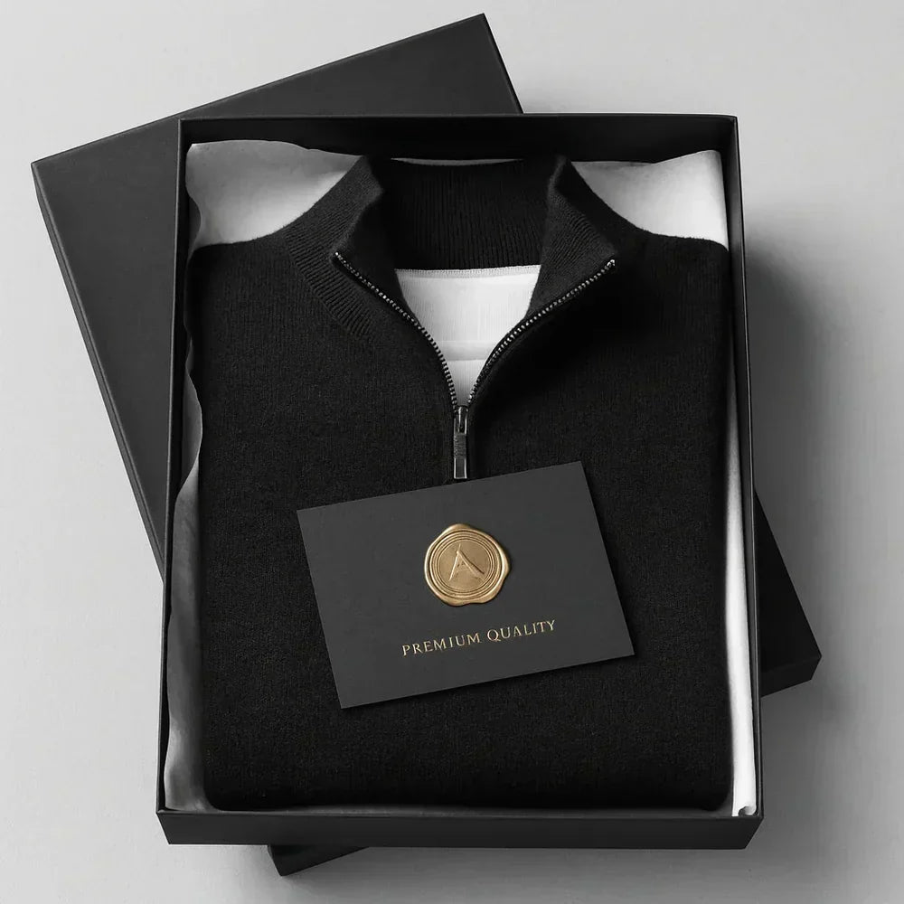ZIP-UP PULLOVER FOR MEN