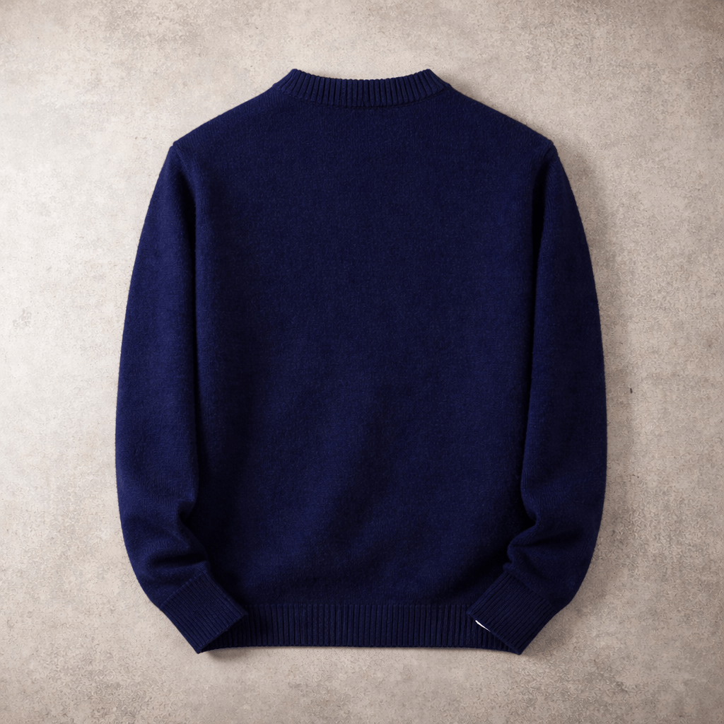 WOOL BLEND CREW NECK SWEATER FOR MEN
