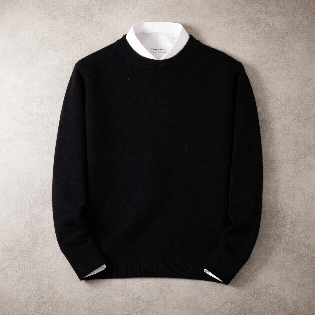 WOOL BLEND CREW NECK SWEATER FOR MEN