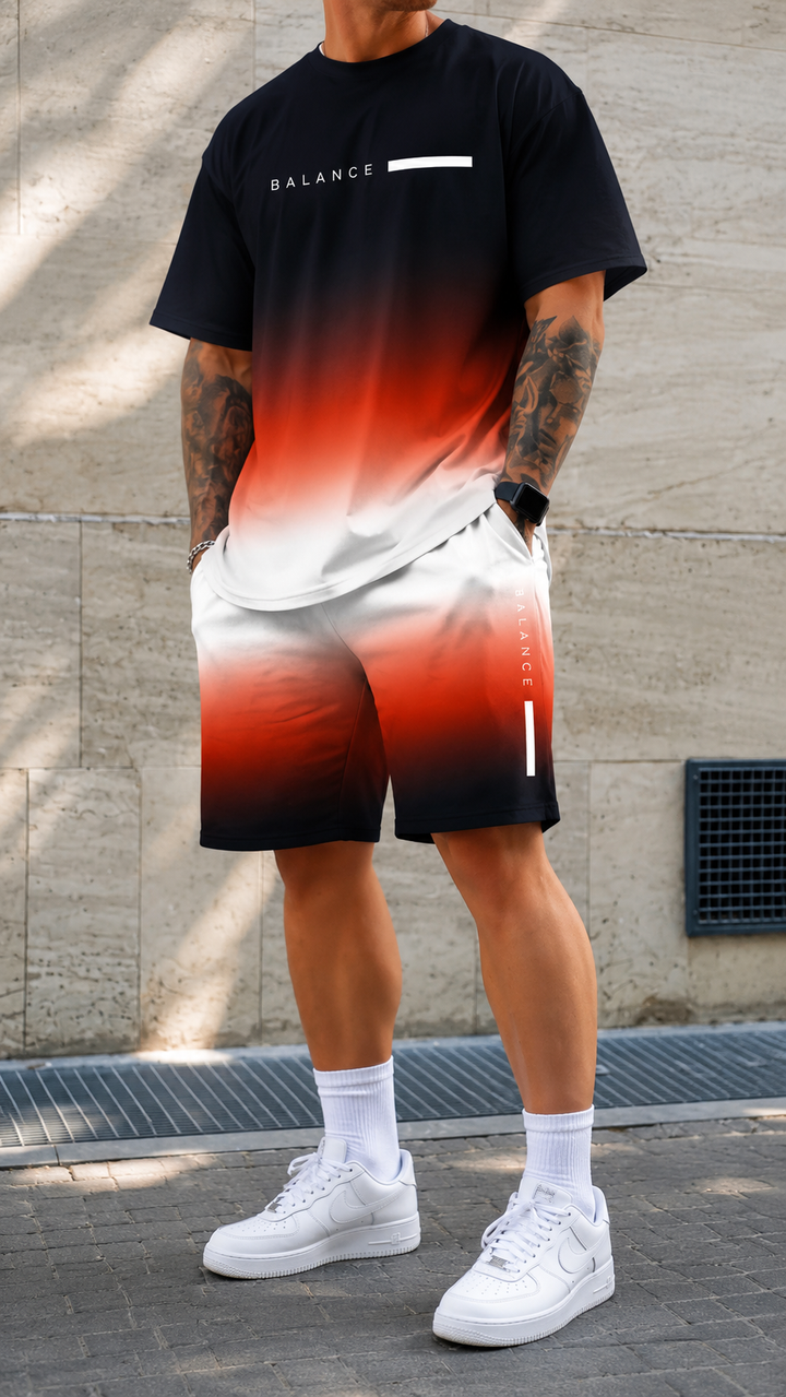 GRADIENT TWO PIECE SET FOR MEN