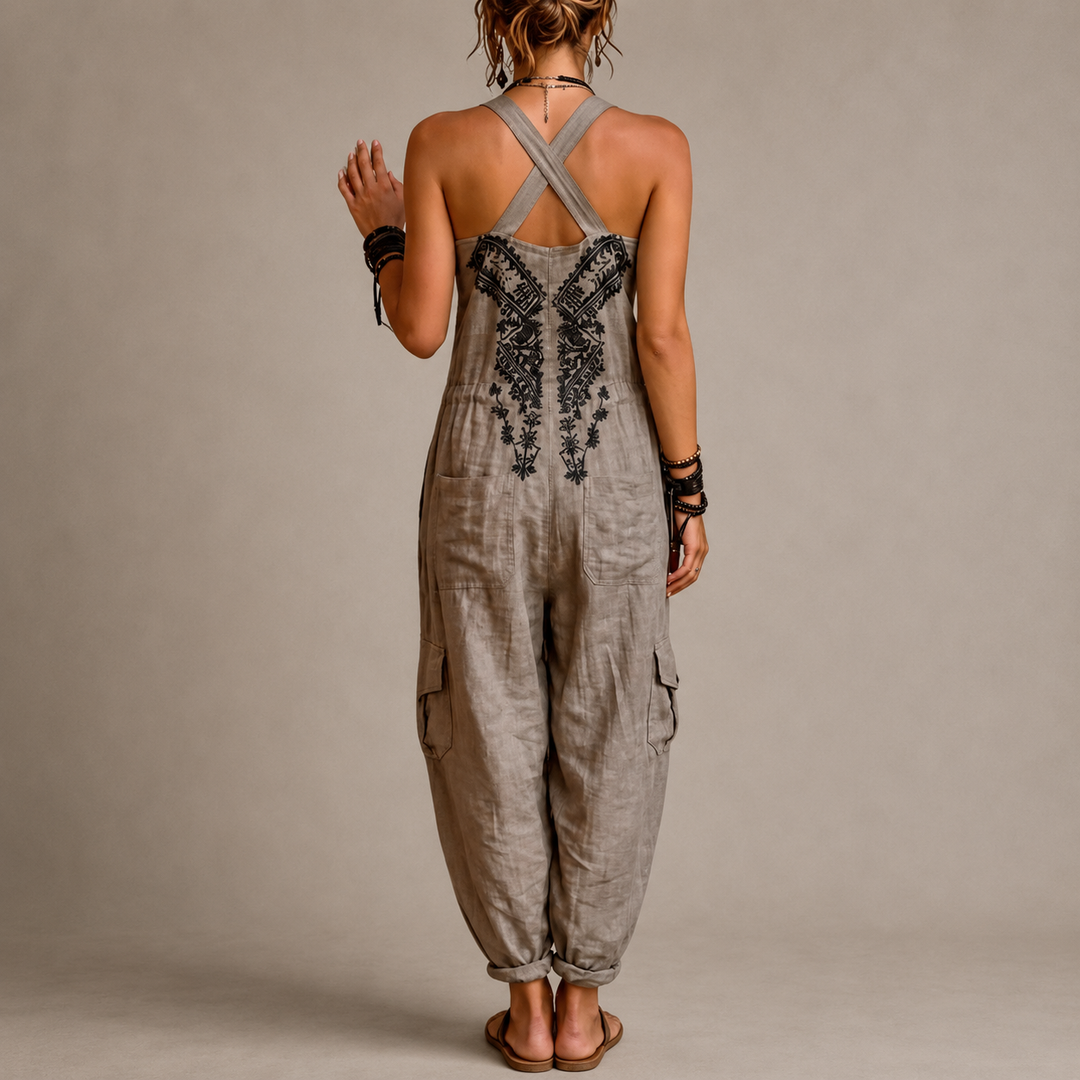 BEAUMONT NICE | SALOPETTE BRODÉE BOHO POUR FEMMES