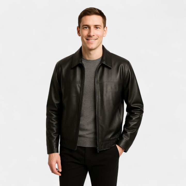 PU ZIP JACKET FOR MEN