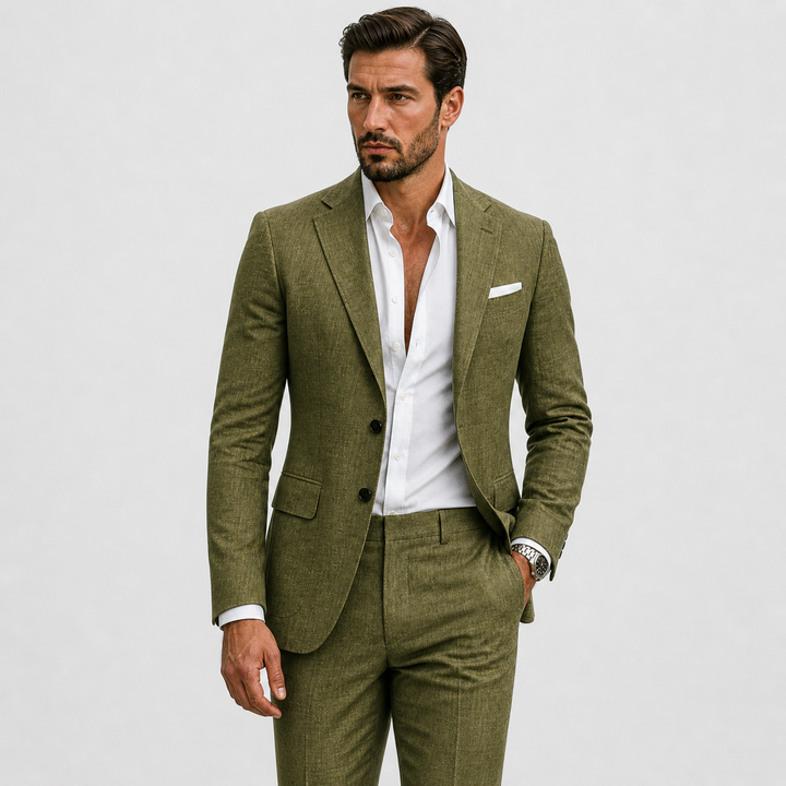 SLIM-FIT NYLON SUIT FOR MEN