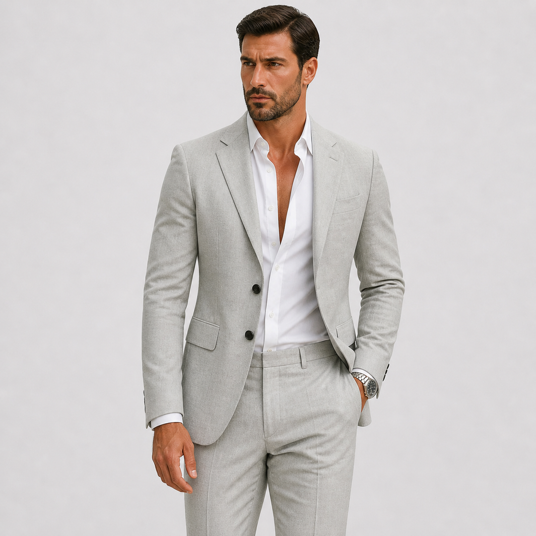 SLIM-FIT NYLON SUIT FOR MEN