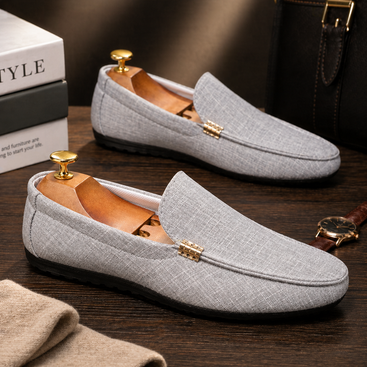 SLIP-ON CANVAS LOAFERS FOR MEN