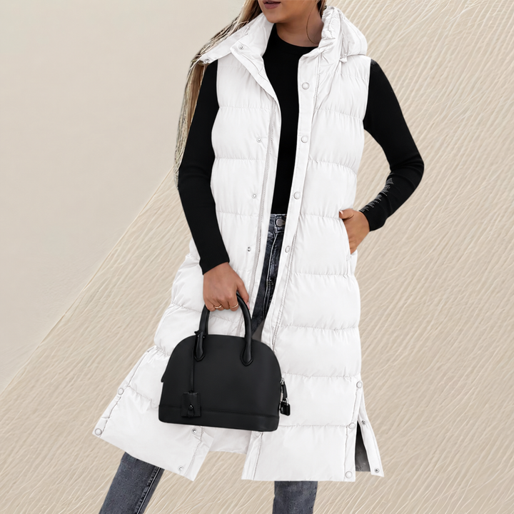 BEAUMONT NICE | GILET QUILTÉE LONGUE DÉTENDUE POUR FEMMES