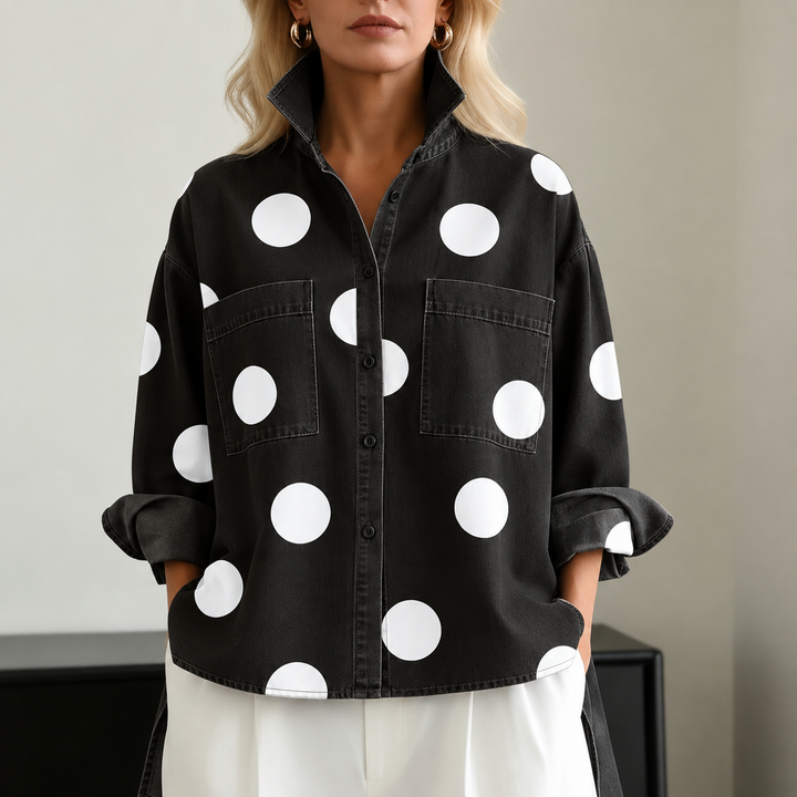 BEAUMONT NICE | CHEMISE OVERSIZE À POIS POUR FEMMES