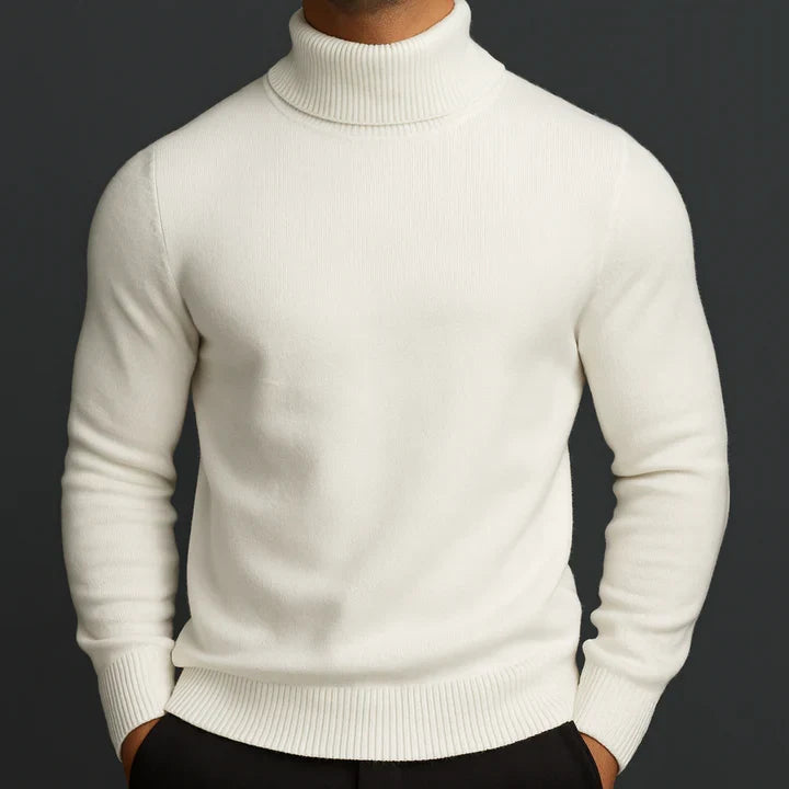 Pull col roulé en maille Leroux