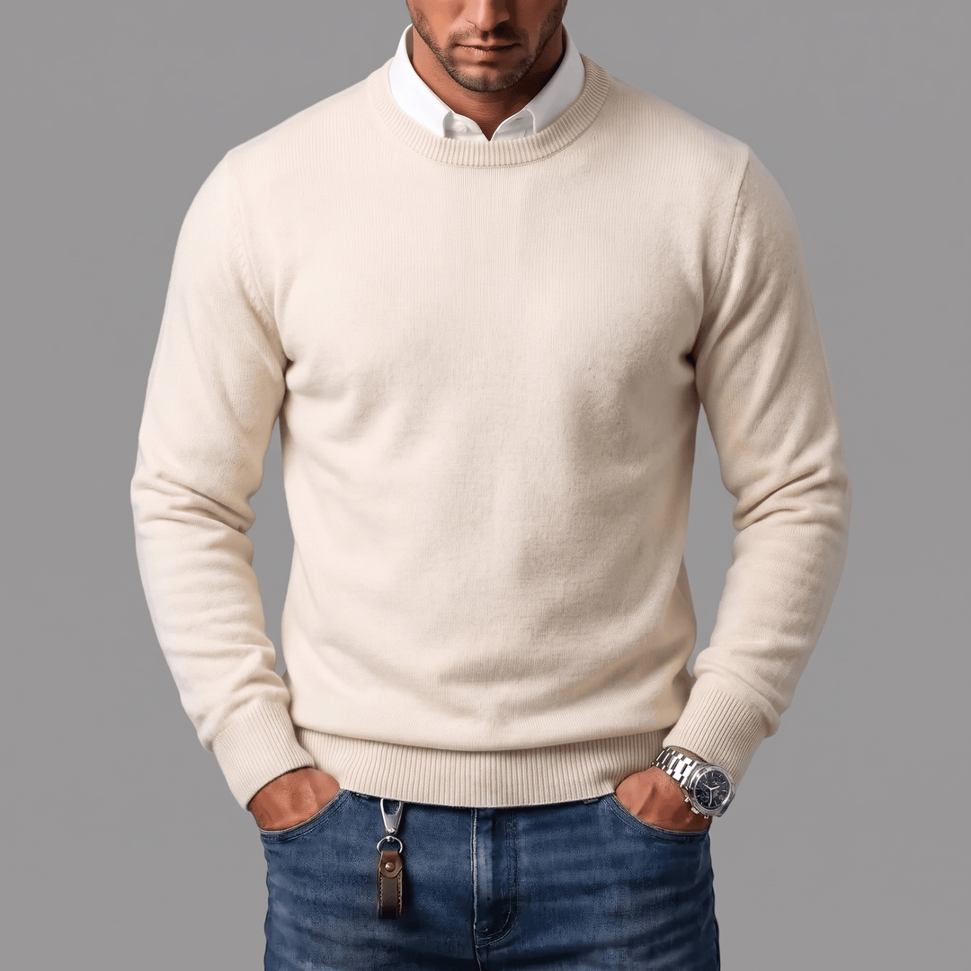 COTTON WOOL CREWNECK FOR MEN
