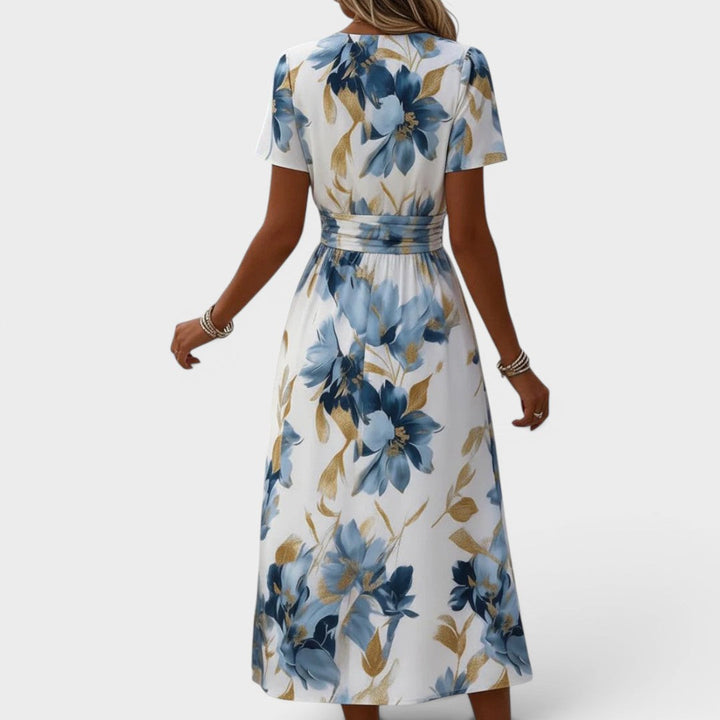 BEAUMONT NICE | ROBE FLORALE EN WRAP POUR FEMMES