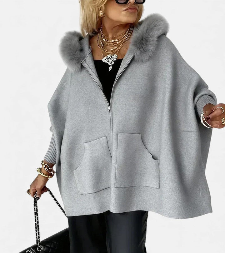BEAUMONT NICE | VESTE AVEC COL EN FOURRURE À CAPUCHE POUR FEMMES