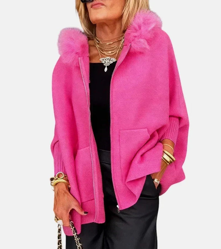 BEAUMONT NICE | VESTE AVEC COL EN FOURRURE À CAPUCHE POUR FEMMES