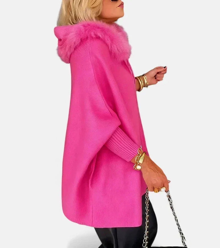 BEAUMONT NICE | VESTE AVEC COL EN FOURRURE À CAPUCHE POUR FEMMES